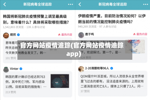 官方网站疫情追踪(官方网站疫情追踪app)