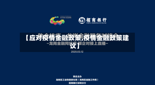 【应对疫情金融政策,疫情金融政策建议】