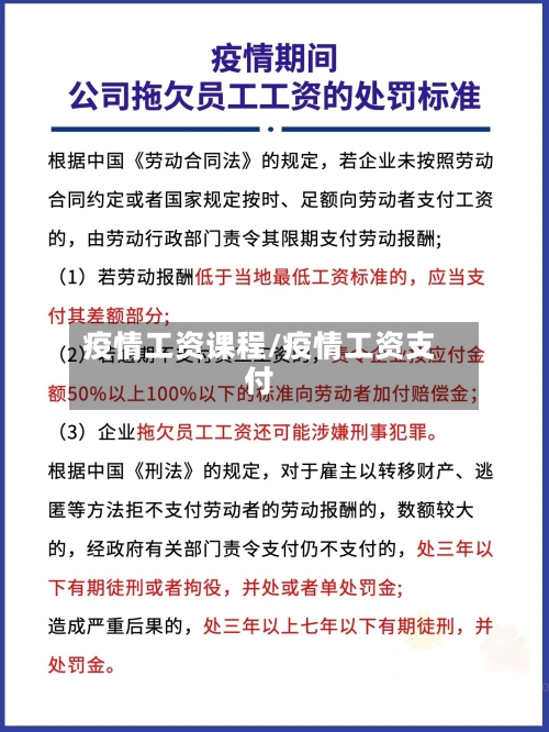 疫情工资课程/疫情工资支付