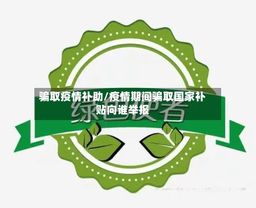 骗取疫情补助/疫情期间骗取国家补贴向谁举报