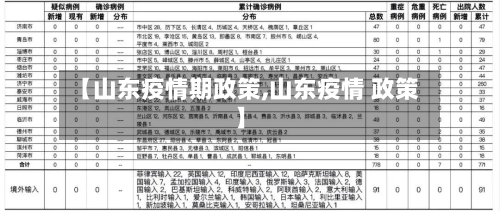【山东疫情期政策,山东疫情 政策】