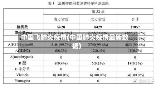 中国飞肺炎疫情(中国肺炎疫情最新数据)