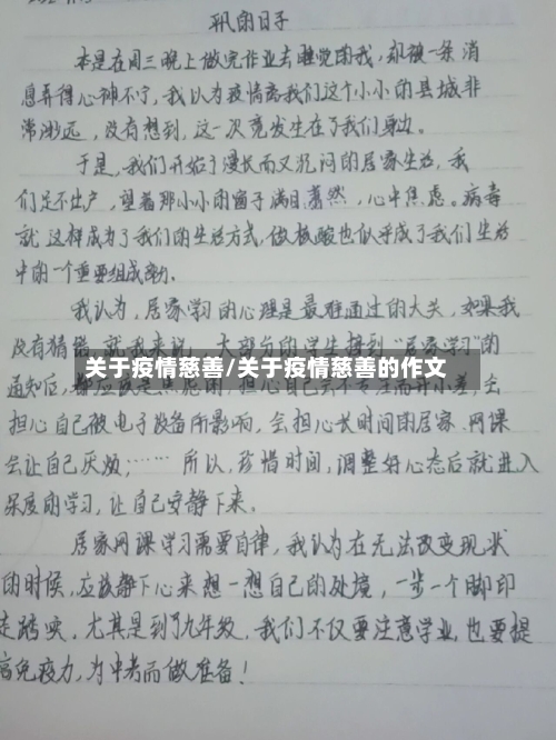 关于疫情慈善/关于疫情慈善的作文