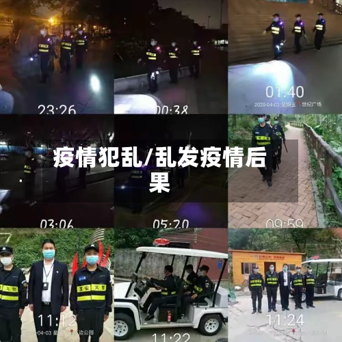疫情犯乱/乱发疫情后果