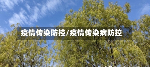 疫情传染防控/疫情传染病防控