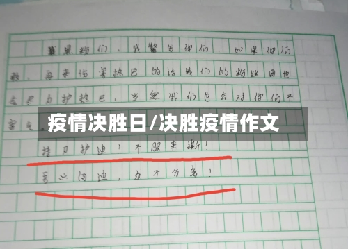 疫情决胜日/决胜疫情作文