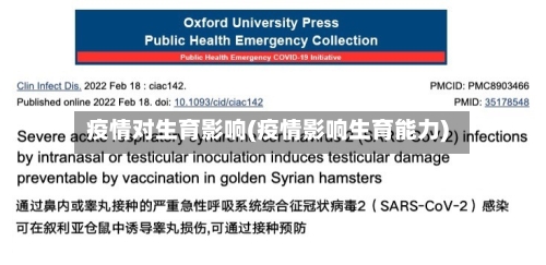 疫情对生育影响(疫情影响生育能力)