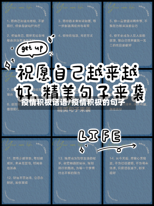 疫情积极话语/疫情积极的句子