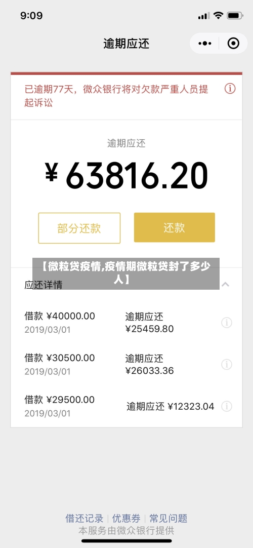 【微粒贷疫情,疫情期微粒贷封了多少人】