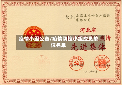 疫情小组公章/疫情防控小组成员单位名单