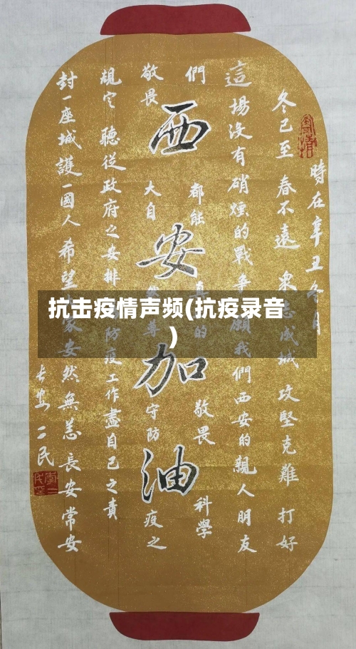 抗击疫情声频(抗疫录音)