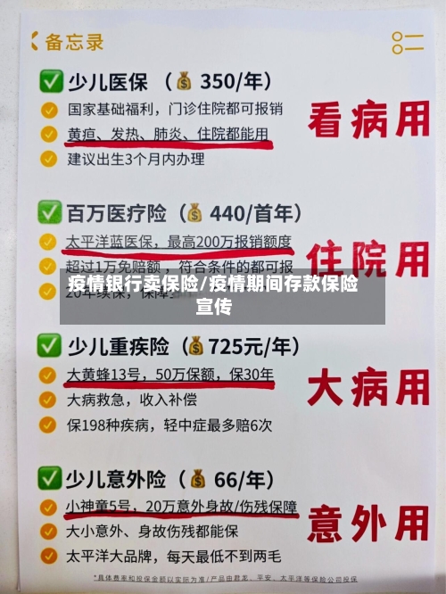 疫情银行卖保险/疫情期间存款保险宣传