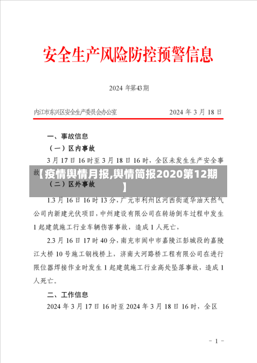 【疫情舆情月报,舆情简报2020第12期】