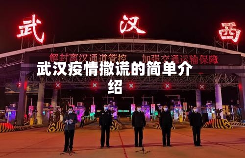 武汉疫情撒谎的简单介绍