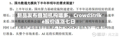 新品发布叠加机构唱多，CrowdStrike股价连涨七日