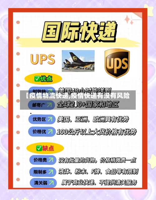 【疫情物流快递,疫情快递有没有风险】