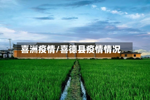 喜洲疫情/喜德县疫情情况