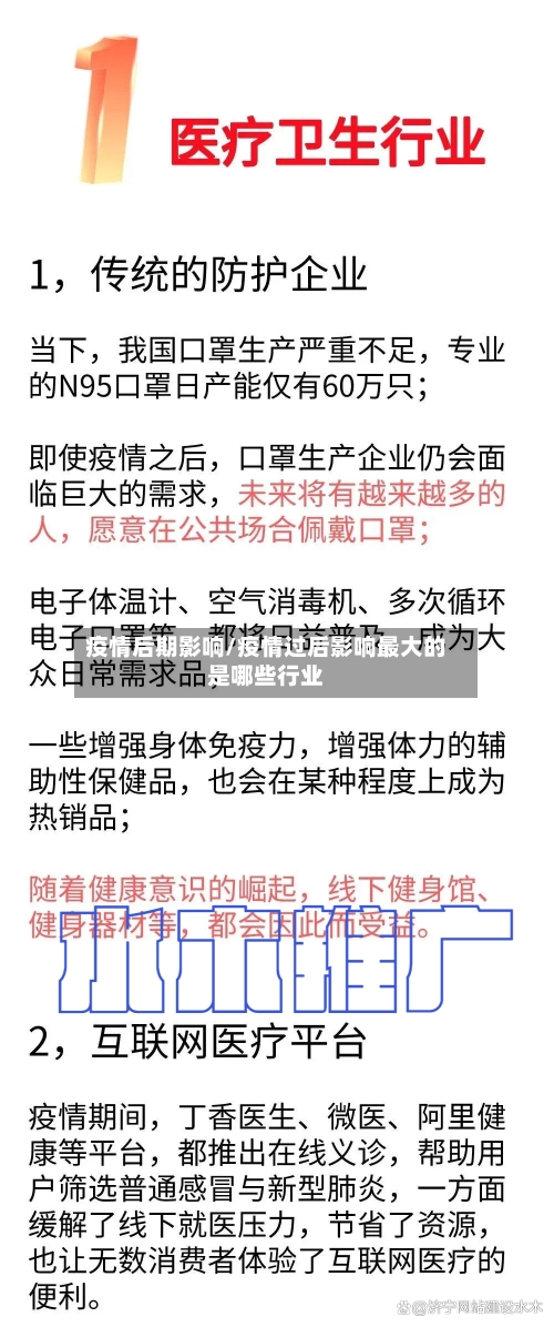 疫情后期影响/疫情过后影响最大的是哪些行业