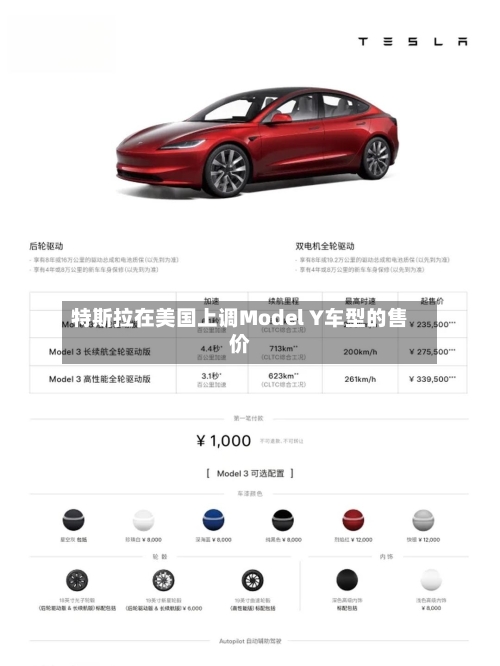 特斯拉在美国上调Model Y车型的售价