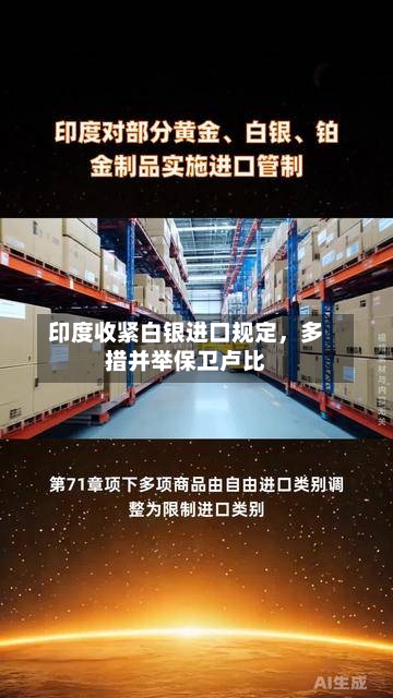 印度收紧白银进口规定，多措并举保卫卢比