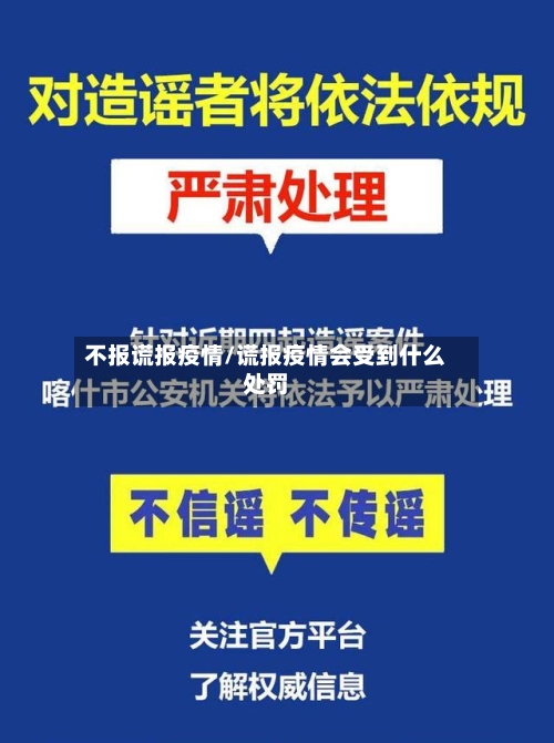 不报谎报疫情/谎报疫情会受到什么处罚