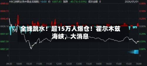 全线跳水！超15万人爆仓！霍尔木兹海峡，大消息