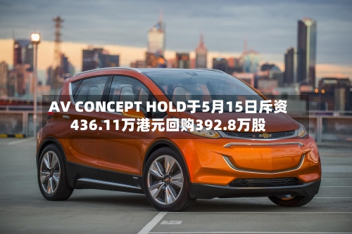 AV CONCEPT HOLD于5月15日斥资436.11万港元回购392.8万股
