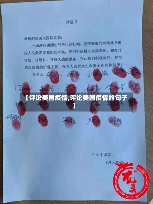 【评论美国疫情,评论美国疫情的句子】