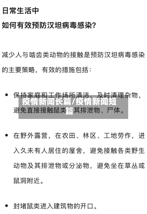 疫情新闻长篇/疫情新闻短篇