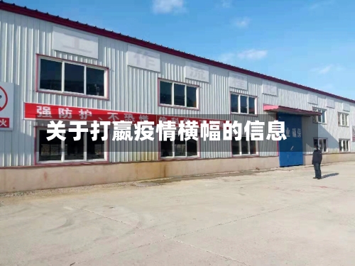 关于打嬴疫情横幅的信息
