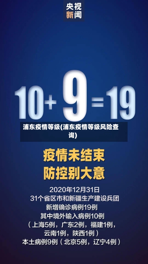 浦东疫情等级(浦东疫情等级风险查询)