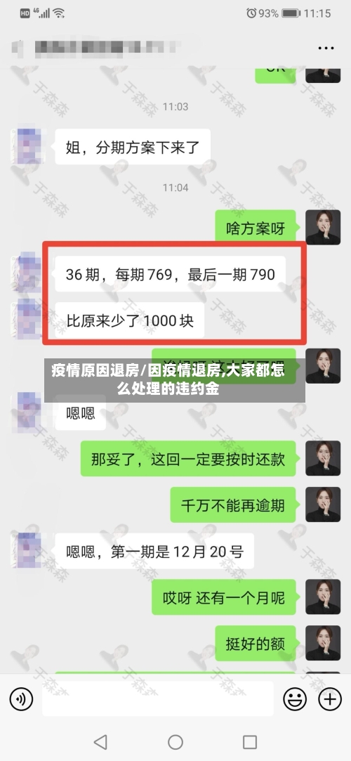 疫情原因退房/因疫情退房,大家都怎么处理的违约金