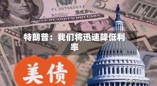 特朗普：我们将迅速降低利率