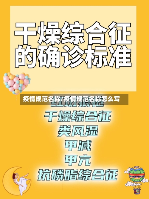 疫情规范名称/疫情规范名称怎么写