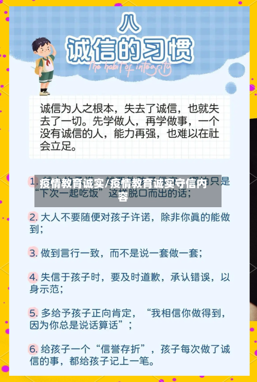 疫情教育诚实/疫情教育诚实守信内容