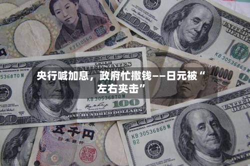 央行喊加息，政府忙撒钱——日元被“左右夹击”