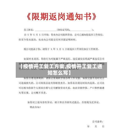 【疫情开工复工方案,疫情开工复工通知怎么写】