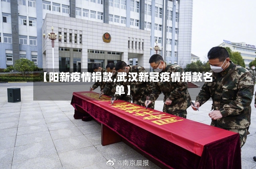 【阳新疫情捐款,武汉新冠疫情捐款名单】