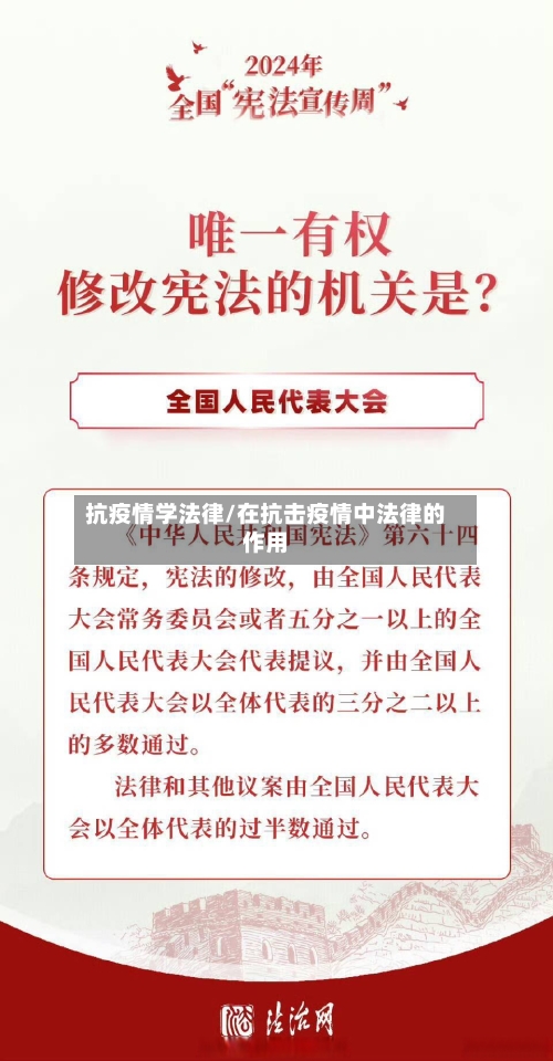 抗疫情学法律/在抗击疫情中法律的作用