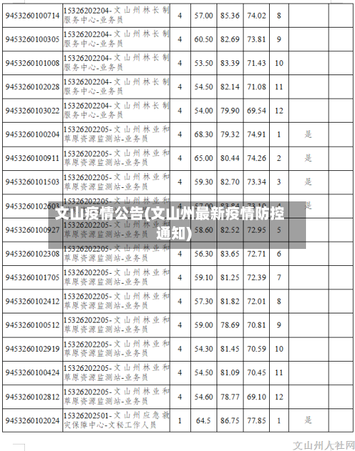 文山疫情公告(文山州最新疫情防控通知)