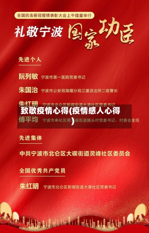 致敬疫情心得(疫情感人心得)