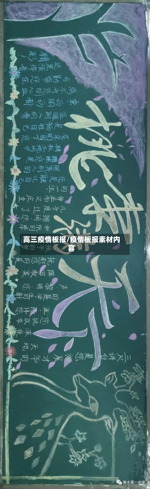 高三疫情板报/疫情板报素材内容