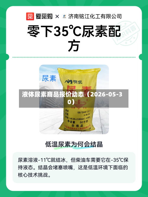液体尿素商品报价动态（2026-05-30）