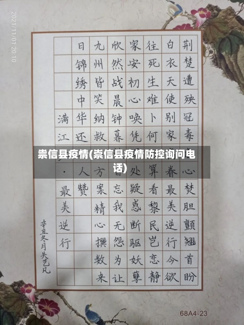 祟信县疫情(崇信县疫情防控询问电话)