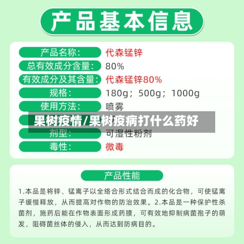 果树疫情/果树疫病打什么药好