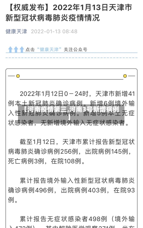【河南疫情第三,河南3号新增病例】