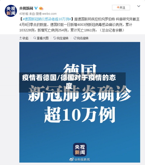 疫情看德国/德国对于疫情的态度