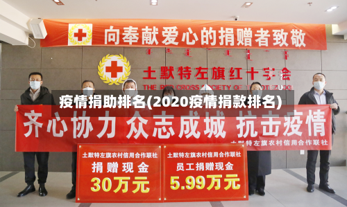 疫情捐助排名(2020疫情捐款排名)