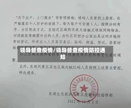 领导督查疫情/领导督查疫情防控通知