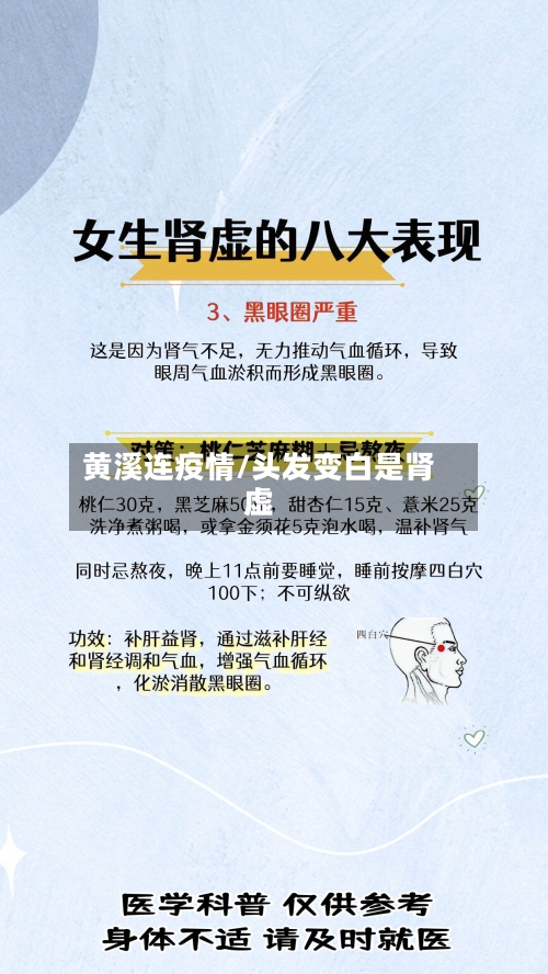 黄溪连疫情/头发变白是肾虚